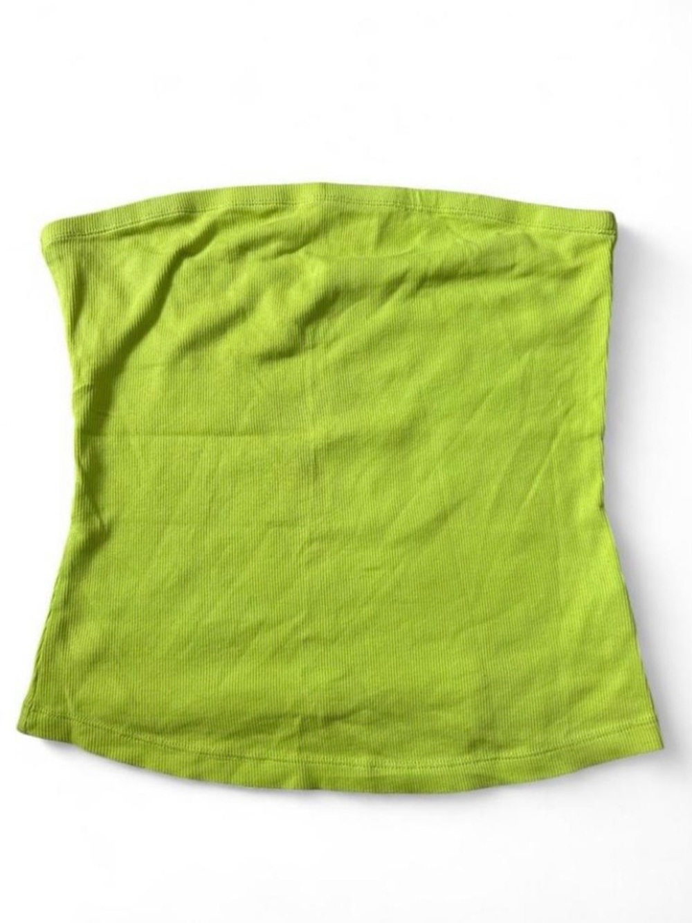 Forever 21 Neon Lime Strapless Tube Top